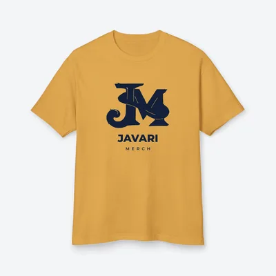 Unisex Garment-Dyed Heavyweight Cotton Tee in Faded Mustard