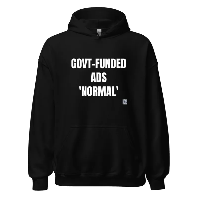 GOVT-FUNDED · ADS · 'NORMAL' in Black