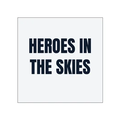 HEROES IN · THE SKIES in White
