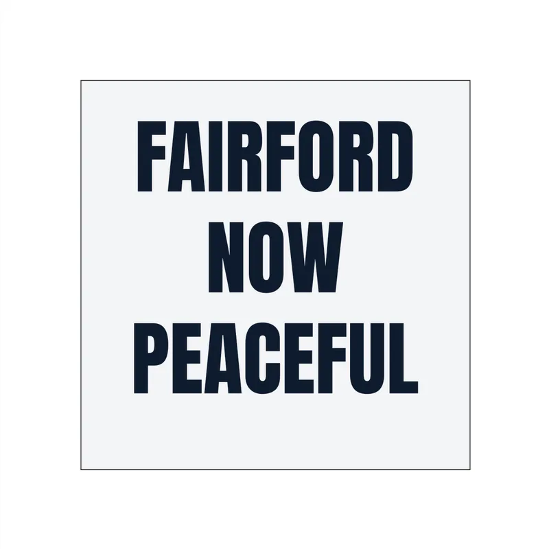 FAIRFORD · NOW · PEACEFUL in White