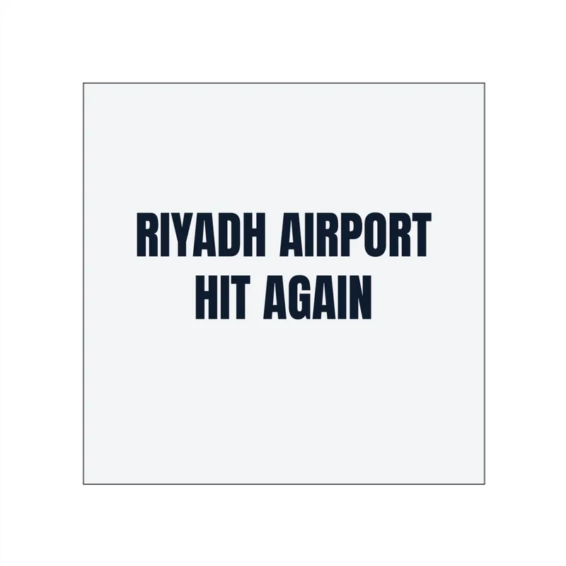 RIYADH AIRPORT · HIT AGAIN in White