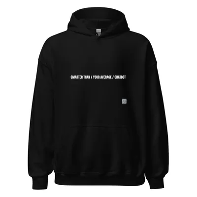 SMARTER THAN / YOUR AVERAGE / CHATBOT in Black