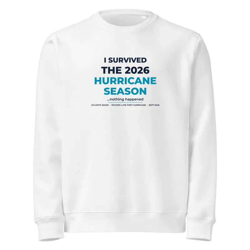 Unisex Organic Mid-Weight Roller Sweatshirt in White