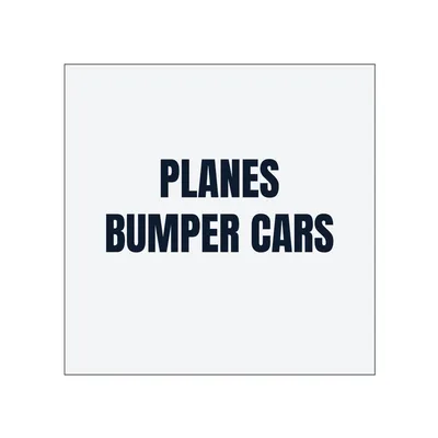 PLANES · BUMPER CARS in White