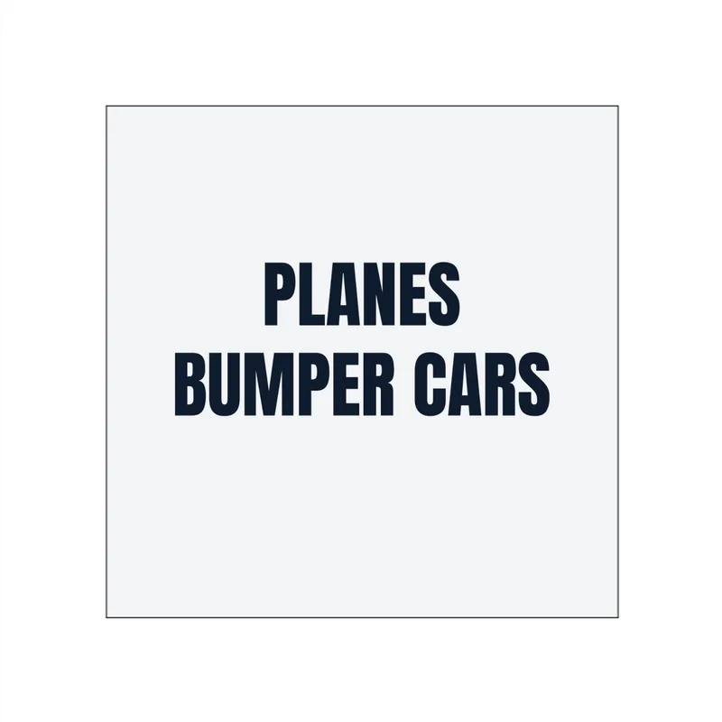 PLANES · BUMPER CARS in White