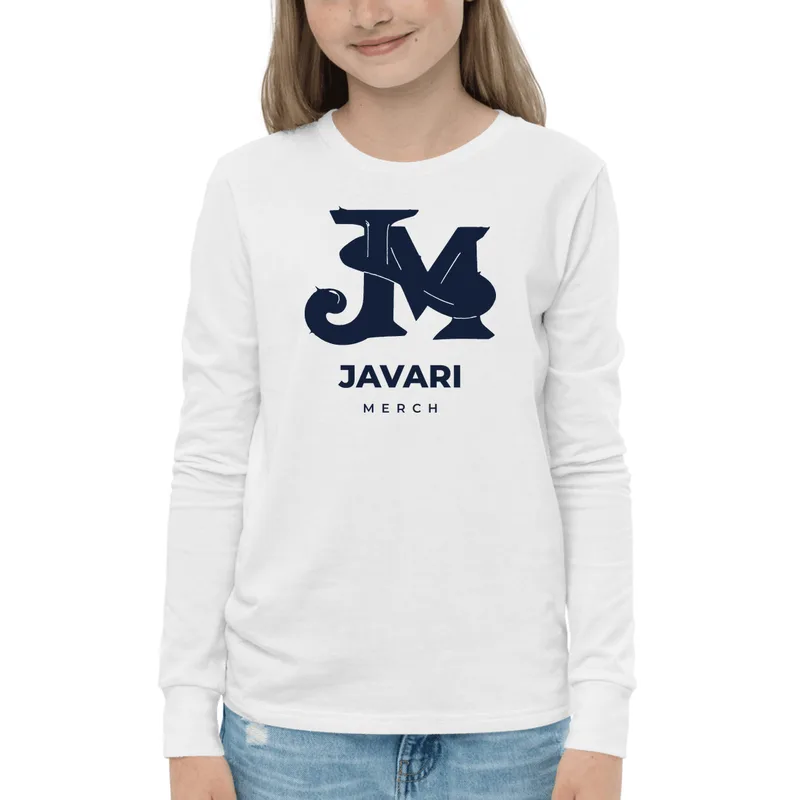 Youth Long Sleeve Tee in White
