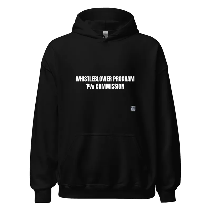 WHISTLEBLOWER PROGRAM · 1% COMMISSION in Black