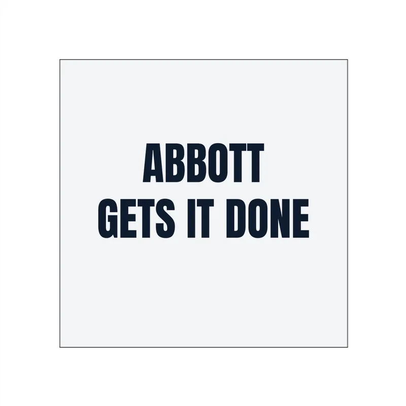 ABBOTT · GETS IT DONE in White