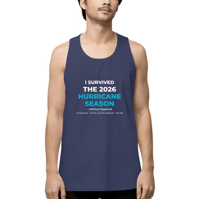 Men's Premium Tank Top in Harbor Blue