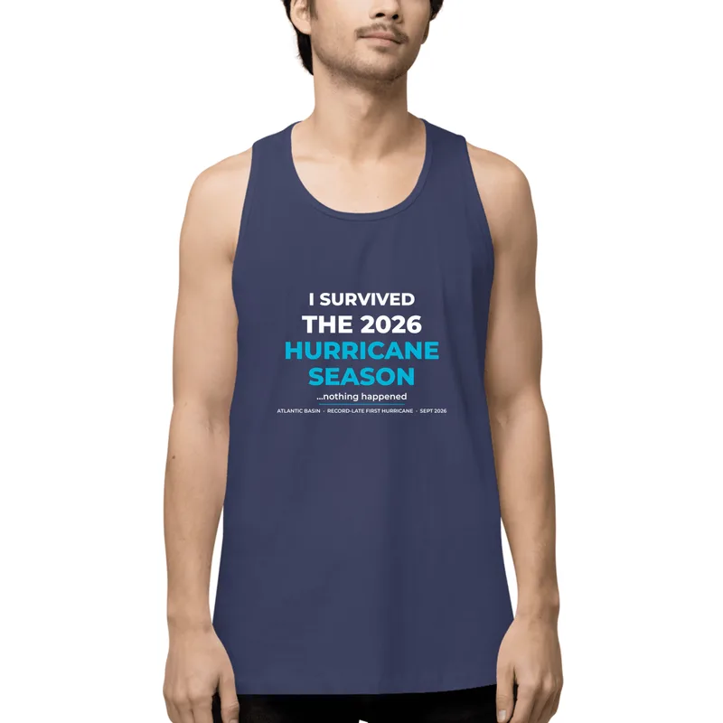 Men's Premium Tank Top in Harbor Blue