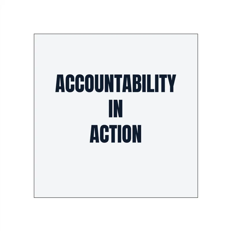 ACCOUNTABILITY · IN · ACTION in White