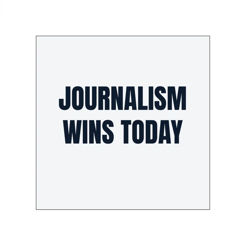 JOURNALISM · WINS TODAY in White