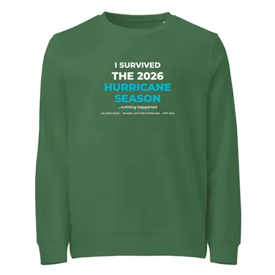 Unisex Organic Sweatshirt in Bottle Green