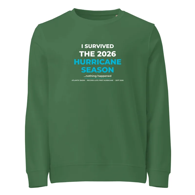 Unisex Organic Sweatshirt in Bottle Green