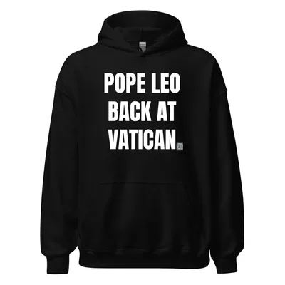 POPE LEO · BACK AT · VATICAN in Black