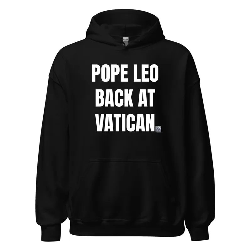 POPE LEO · BACK AT · VATICAN in Black