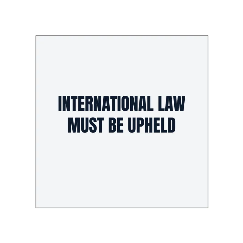 INTERNATIONAL LAW · MUST BE UPHELD in White