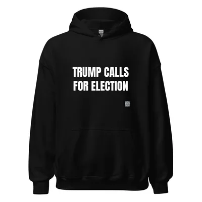 TRUMP CALLS · FOR ELECTION in Black