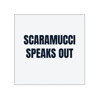 SCARAMUCCI · SPEAKS OUT in White