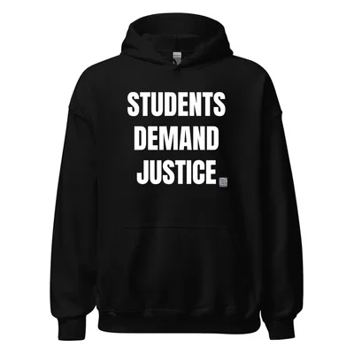 STUDENTS · DEMAND · JUSTICE in Black