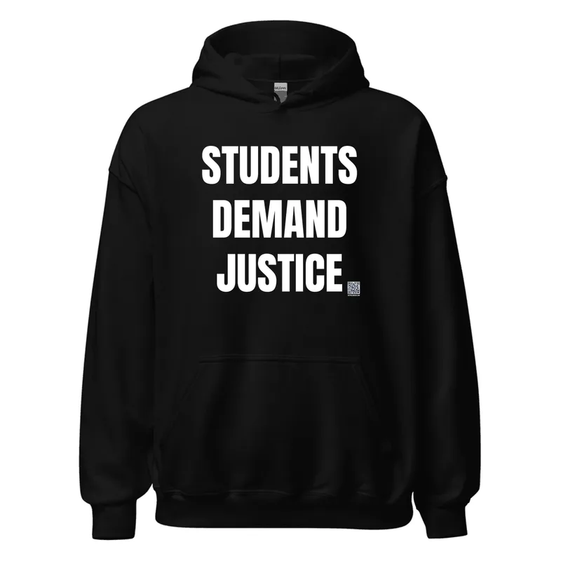 STUDENTS · DEMAND · JUSTICE in Black
