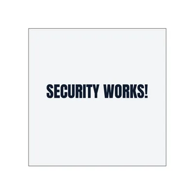 SECURITY WORKS! in White