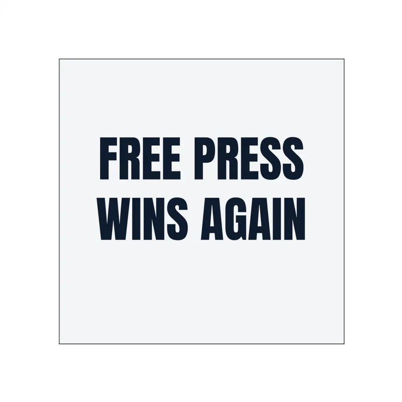 FREE PRESS · WINS AGAIN in White