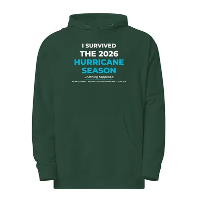Unisex Midweight Hoodie in Alpine Green