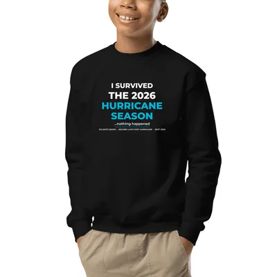 Youth Crew Neck Sweatshirt in Black