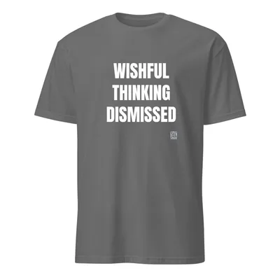 WISHFUL · THINKING · DISMISSED in Graphite Heather