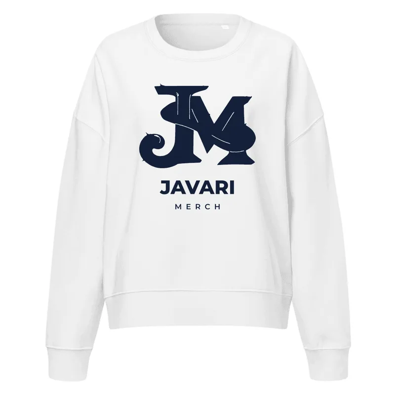 Women's Organic Crew Neck Stella Alma Sweatshirt in Cool Heather Grey