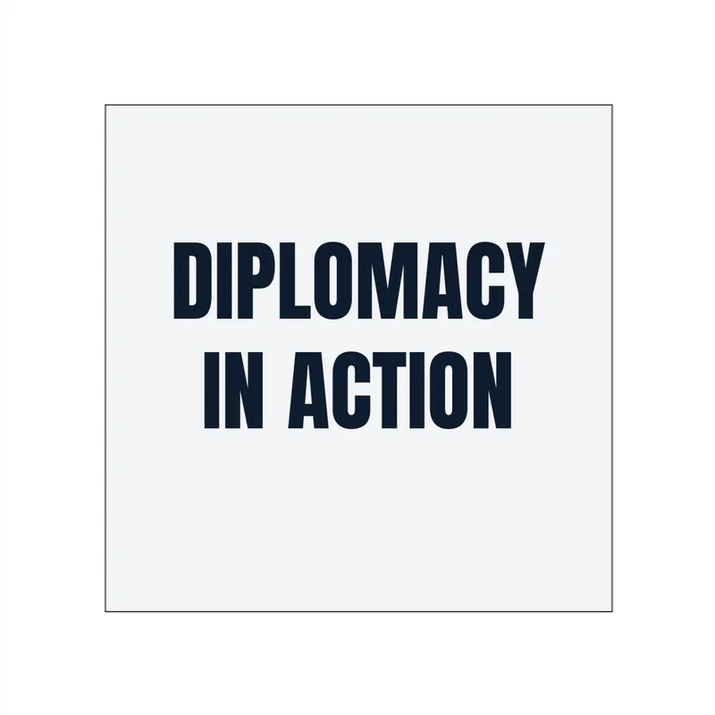 DIPLOMACY · IN ACTION in White
