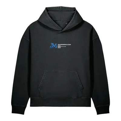Unisex Garment-Dyed Chaser Vintage Hoodie in G. Dyed Black Rock