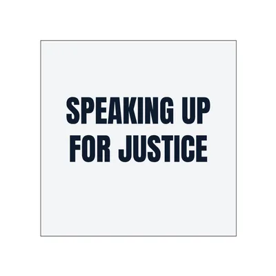 SPEAKING UP · FOR JUSTICE in White