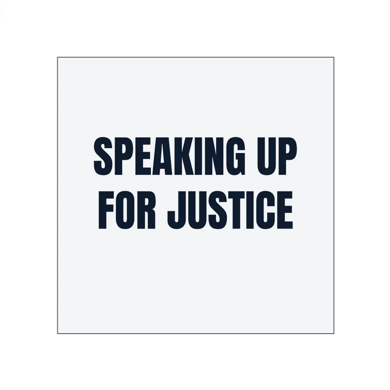 SPEAKING UP · FOR JUSTICE in White