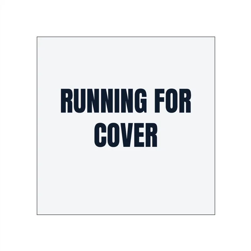RUNNING FOR · COVER in White