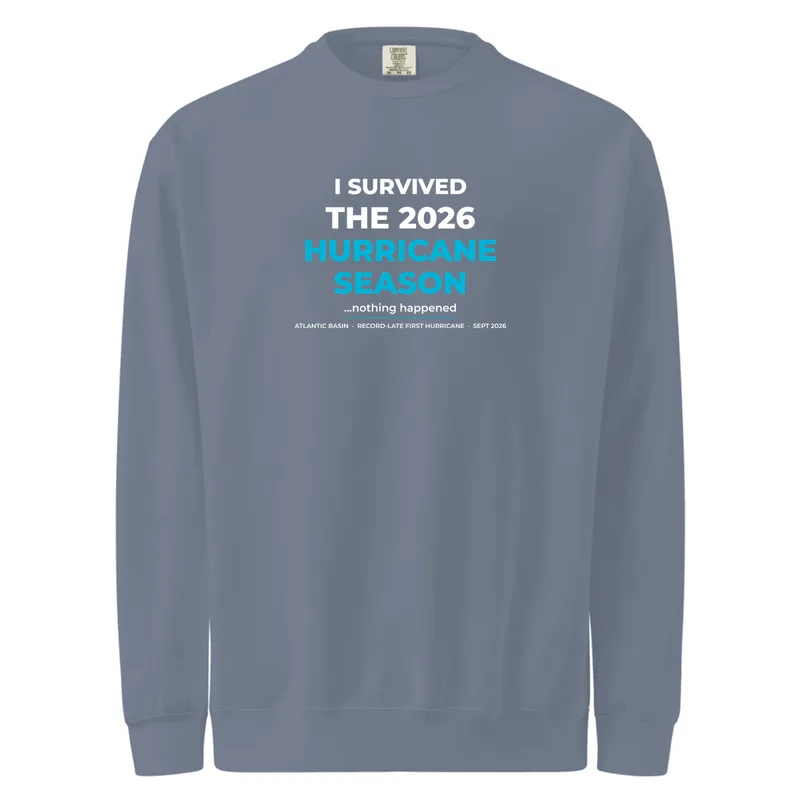 Unisex Garment-Dyed Sweatshirt in Blue Jean