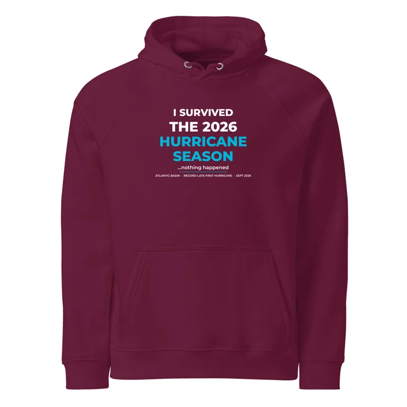 Unisex Eco Raglan Hoodie in Burgundy