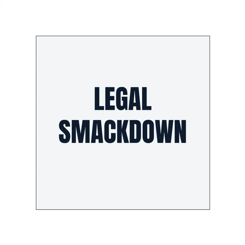 LEGAL · SMACKDOWN in White