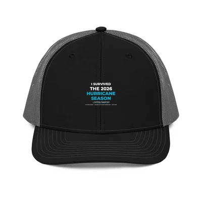 Snapback Trucker Cap in Black / Charcoal