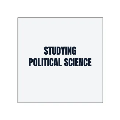 STUDYING · POLITICAL SCIENCE in White
