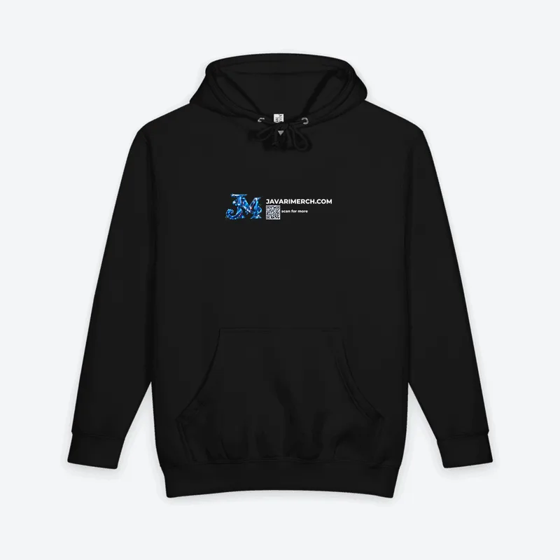 Unisex Heavyweight Pullover Hoodie in Black