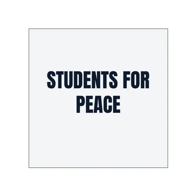 STUDENTS FOR · PEACE in White