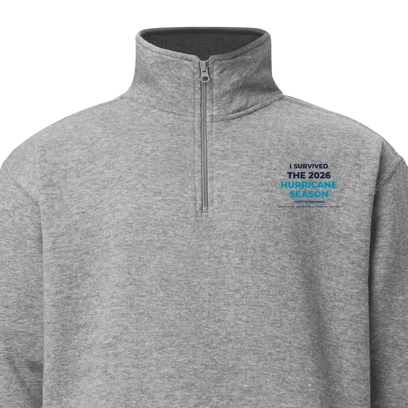 Unisex Fleece Pullover in Carbon Grey