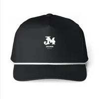 Sunwashed Rope Cap — Black · One size