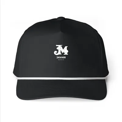 Sunwashed Rope Cap in Black