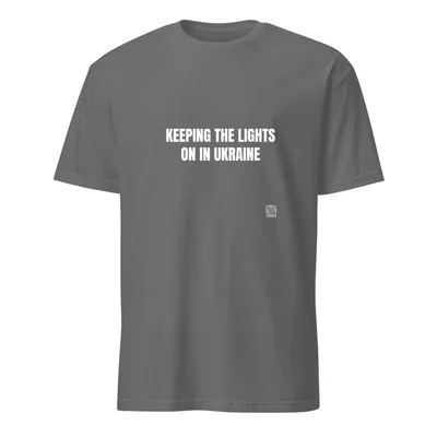 KEEPING THE LIGHTS · ON IN UKRAINE in Graphite Heather