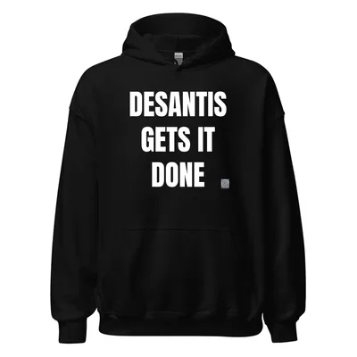 DESANTIS · GETS IT · DONE in Black