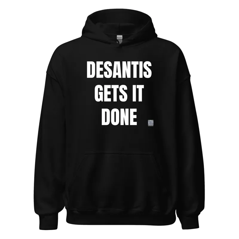 DESANTIS · GETS IT · DONE in Black
