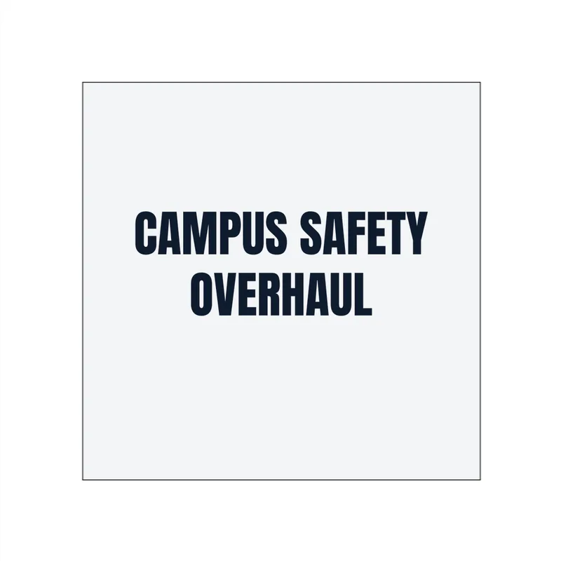 CAMPUS SAFETY · OVERHAUL in White